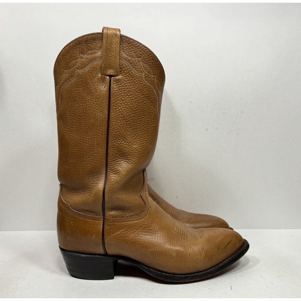Tony Lama Western Cowboy Boots C7280 Tan Brown Leather Men's Size 11 D